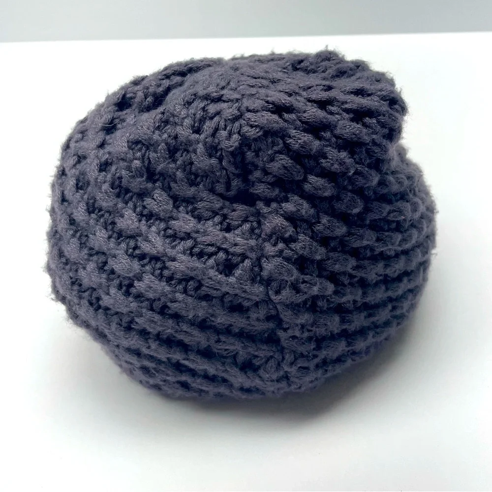 The North Face Hat Purple Knit Men's Women's One Size